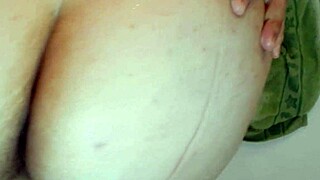 hairy mature lady works her beaver till intense orgasm