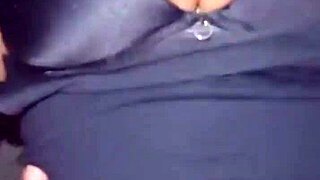 Stepmom rides big black cock in taboo homemade session. Bent over in doggystyle.