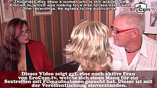 these german housewives jump into a hot 3some with a guy at casting