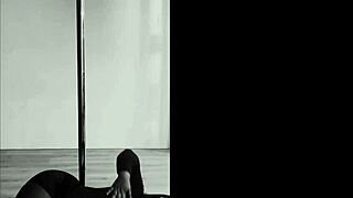 pinay pole dancing with heels and doing aerial hoops