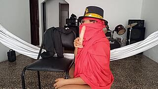 i dressed up as a submissive indian and masturbated my tight slut pussy