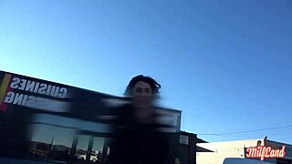 Sabrine gorgeous brunette wants anal sex