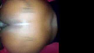 Does this ebony BBW wife take creampie in her fat ass?