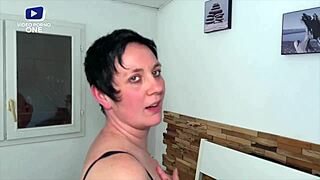 nina, a french mom, gets banged while husband’s at work.