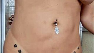 Milf Latina Flashing in Bathroom Exhibition