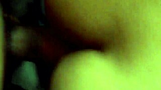 In the doggystyle position, she bends over showing her nice ass for a close view