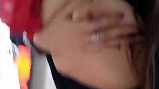 cute latina teases with her small tits on display