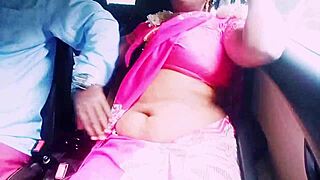 car sex romance with beautiful south indian housewife cheating in telugu
