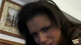 Alexis silver's natural tits excite him during their intimate moment.