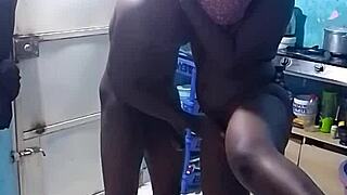 i'm getting wet in the kitchen with big tits and pussy lips, ready for doggystyle fucking!