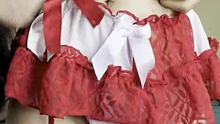 i get horny with my neighbor and suck her big cock in the dorm