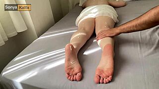 horny step mom gets pounded hard after a relaxing massage