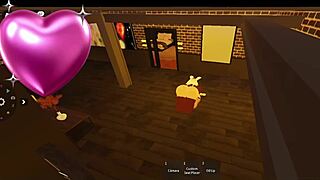 Snowbunny meets an impressive black avatar in Roblox