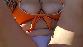 I recorded this hot video for my lover on the beach 😍