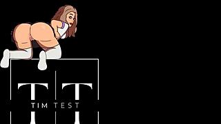 Wow, look at that hard anal with a cute blonde and big gape!