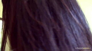 Brunette Films First Threesome Porno