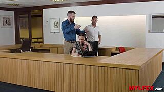 mylfex - the unique hot receptionist in the company