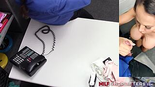 Brunette Shoplifting Milf Mckenzie Lee Drilled Doggy Style!