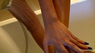 Young Brunette Rides Without Panties In High Heels