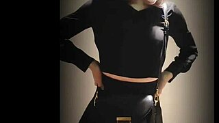 Ladyboy Shows Off Cumshot in Public Spot