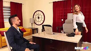 Boss milf gets fucked hard by big cock 😏