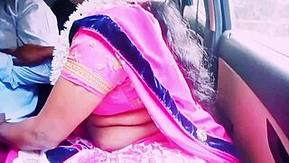 car sex romance with beautiful south indian housewife cheating in telugu
