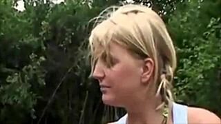 Old man enjoys french song then young girl