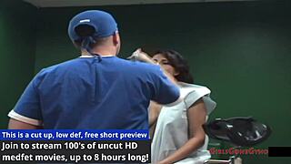 jasmine mendez feels humiliation during mandatory physical with gaping pussy