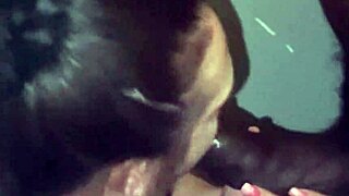 i gave this thick black cock amazing head