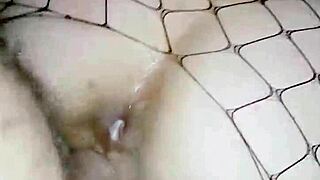 Passionate homemade anal sex with wife in stockings