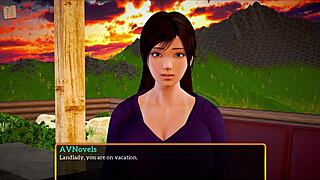 My new family episode with big tits milf and brunette redhead.