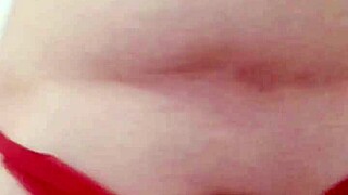 Homemade webcam show with thong, panties, and cock teasing