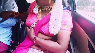 car sex romance with beautiful south indian housewife cheating in telugu