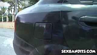 Big ass latina rides young stud hard! 🔥