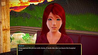 My new family episode with big tits milf and brunette redhead.