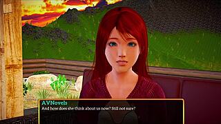 My new family episode with big tits milf and brunette redhead.