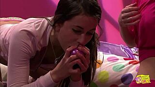 Two naughty lesbians lick wet cunts to break boredom