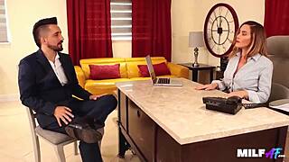 Boss milf gets fucked hard by big cock 😏