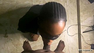 Sexy Ebony Roommate SUCKS My Dick Dry!