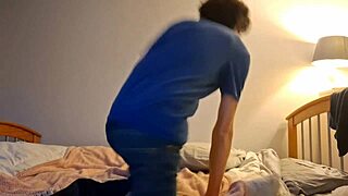Is this your first pillow humping in ages? Watch this skinny solo orgasm