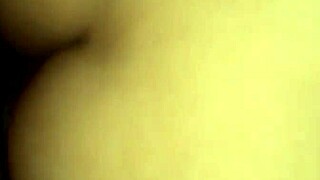 In the doggystyle position, she bends over showing her nice ass for a close view