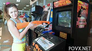 Zoe Foxx POV life porno wit rough fuckin and suckin.