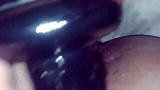 Jimena Simpson Tranny Fucking Black Dildo Anal