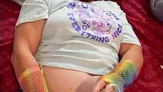 hotwife steffi enjoys homemade masturbation with vibrator in lingerie during june promo