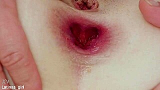 Full Anal Destruction: White Girl Latina Takes 4vs1 Creampie