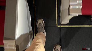 katty west pulls off the condom and lets him creampie her