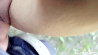 i sucked and fucked that horny hooker outdoors for cash, but she orgasmed so hard