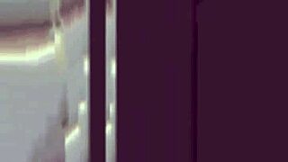 Naejae Strokes Big Ebony Ass Under Wet Shower Water