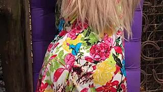 i gave my stepdaughter this amazing massage with a happy ending using a sex toy outdoors.