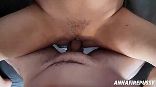 her big pussy overflows with cum and squirts